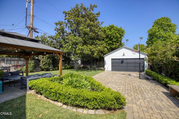 Backyard, Detached Garage, Exterior