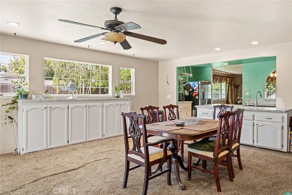 Dining room, Interior, Kitchen, Recessed Lighting