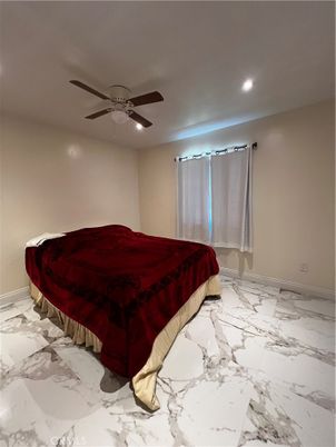 Bedroom, Interior, Marble, Recessed Lighting