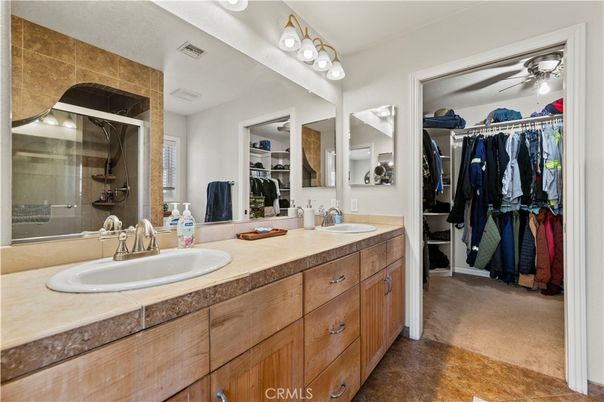 Bathroom, Dual Sink Vanities, Interior, Walk-in Closets