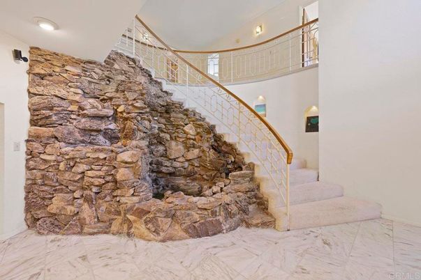 Interior, Marble, Recessed Lighting, Stone Walls