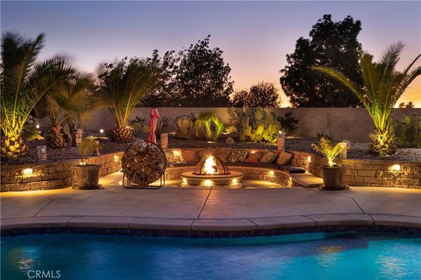 Exterior, Fireplace, Pool