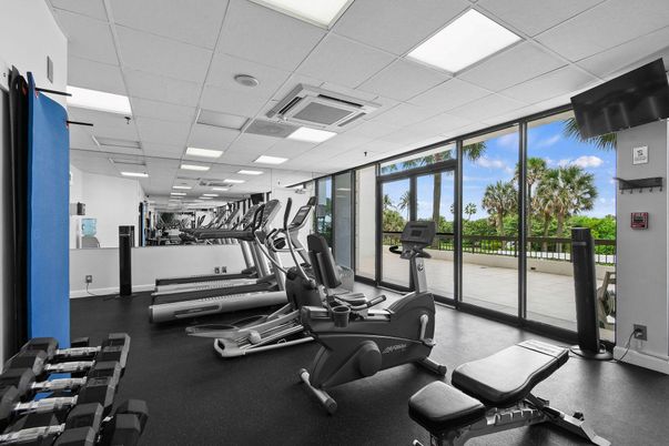 Fitness Equipment, Gym, Interior, Recessed Lighting