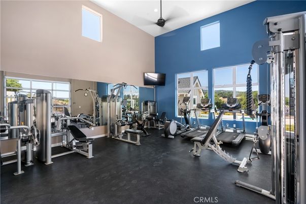 Fitness Equipment, Gym, Interior, Recessed Lighting