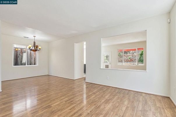 Chandelier, Empty room, Interior, Wood Texture Flooring