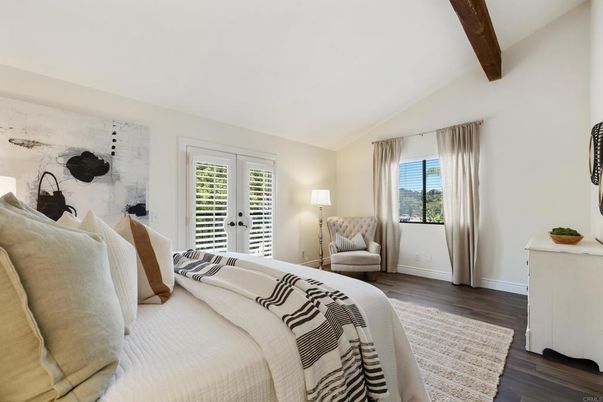 Bedroom, Interior, Wooden Beams, Wood Texture Flooring
