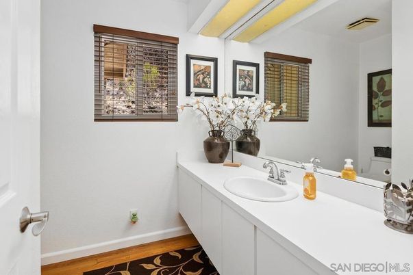 Bathroom, Dual Sink Vanities, Interior, Wood Texture Flooring