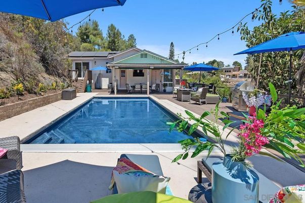 Exterior, Pool, Solar Panels