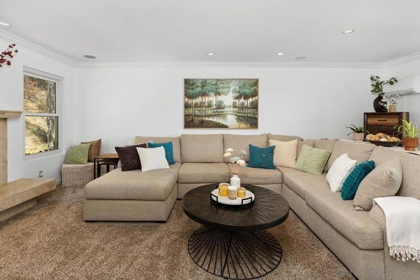 Interior, Living room, Recessed Lighting