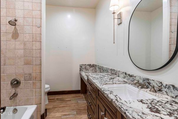Bathroom, Dual Sink Vanities, Interior, Wood Texture Flooring