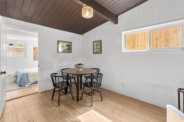 Dining room, Interior, Wooden Beams, Wood Texture Flooring