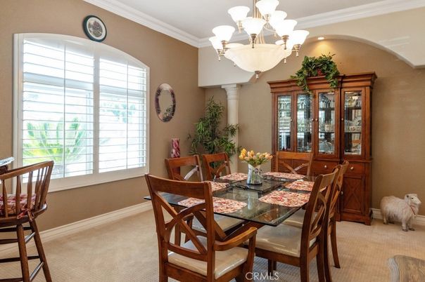 Chandelier, Dining room, Interior, Recessed Lighting