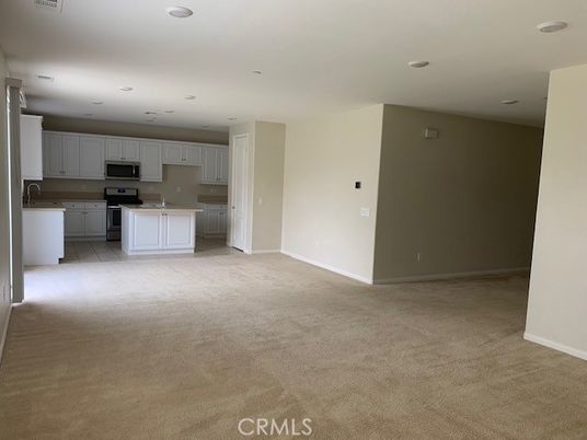 Empty room, Interior, Kitchen, Recessed Lighting