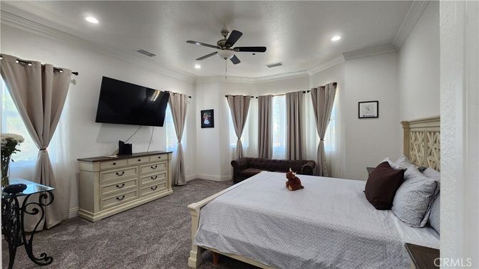 Bedroom, Interior, Recessed Lighting
