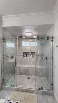 Bathroom, Glass Shower, Interior