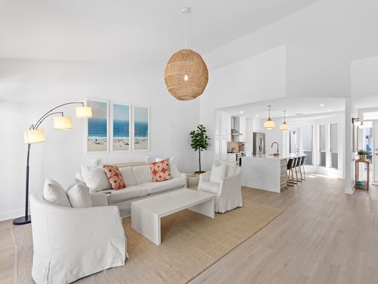 Dining room, Interior, Kitchen, Living room, Pendant Lights, Recessed Lighting, Water, Wood Texture Flooring