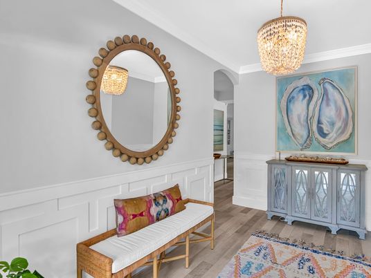 Chandelier, Interior, Wood Texture Flooring