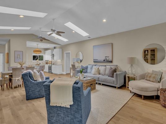 Dining room, Interior, Kitchen, Living room, Recessed Lighting, Wood Texture Flooring