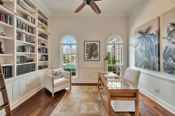 Home Office, Interior, Wood Texture Flooring