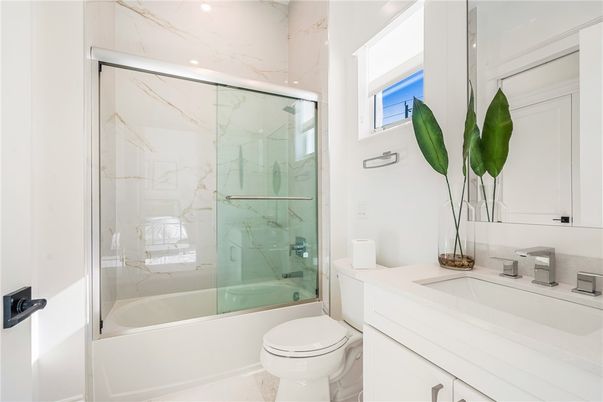 Bathroom, Glass Shower, Interior, Marble Walls