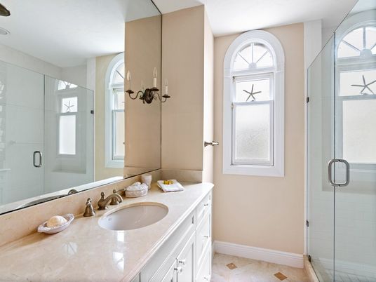 Bathroom, Dual Sink Vanities, Glass Shower, Interior
