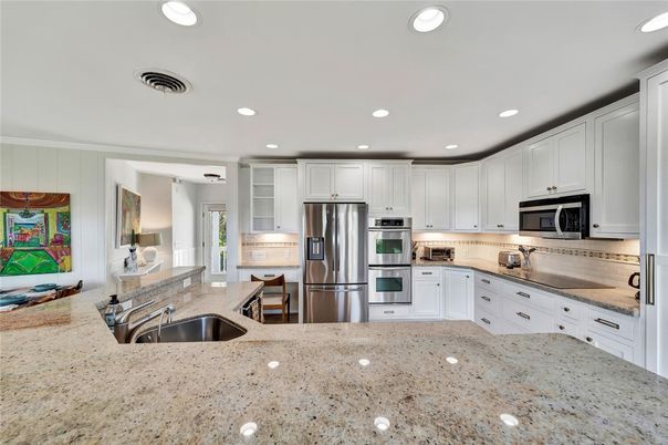 Interior, Kitchen, Recessed Lighting, Stainless Steel Appliances