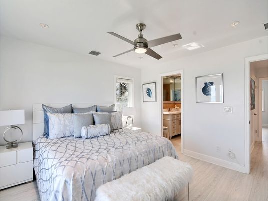 Bathroom, Bedroom, Interior, Recessed Lighting, Wood Texture Flooring