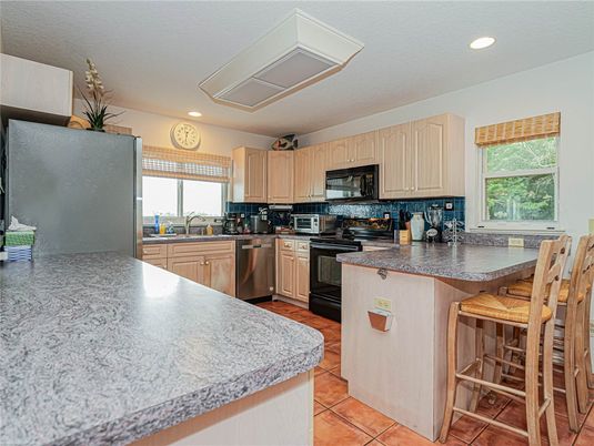 Interior, Kitchen, Recessed Lighting, Stainless Steel Appliances