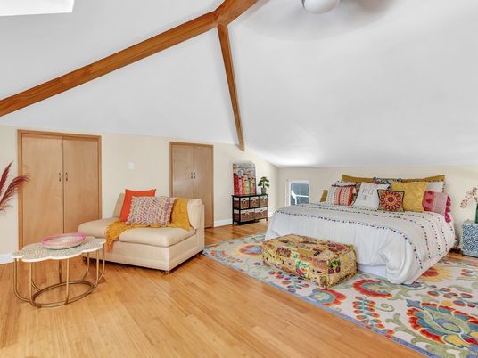 Bedroom, Interior, Wooden Beams, Wood Texture Flooring