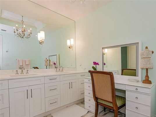 Bathroom, Chandelier, Dual Sink Vanities, Interior