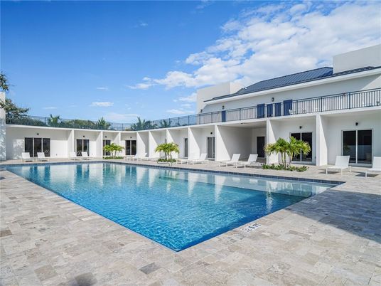 Exterior, Pool, Solar Panels