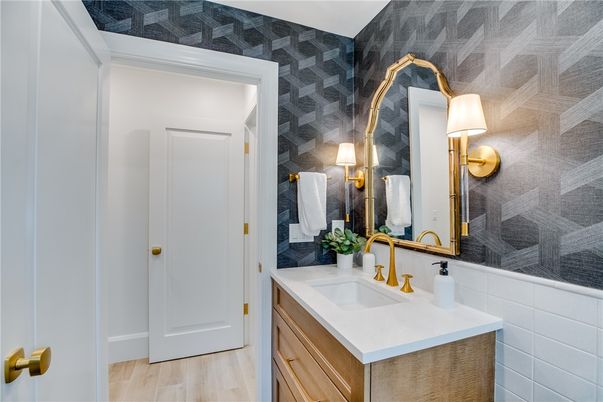 Bathroom, Interior, Wood Texture Flooring