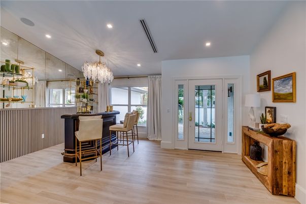 Chandelier, Interior, Recessed Lighting, Wood Texture Flooring