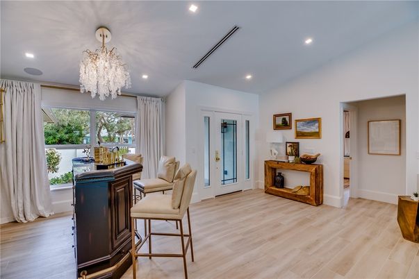 Chandelier, Interior, Recessed Lighting, Wood Texture Flooring