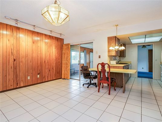 Home Office, Interior, Pendant Lights, Wooden Walls