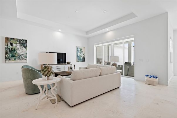Interior, Living room, Recessed Lighting
