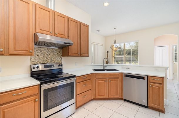 Interior, Kitchen, Pendant Lights, Recessed Lighting, Stainless Steel Appliances