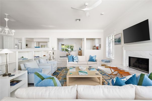 Fireplace, Interior, Living room, Pendant Lights