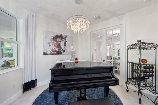 Chandelier, Interior, Piano