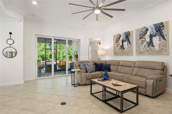 Interior, Living room, Recessed Lighting