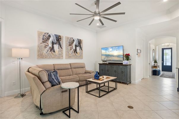 Interior, Living room, Recessed Lighting