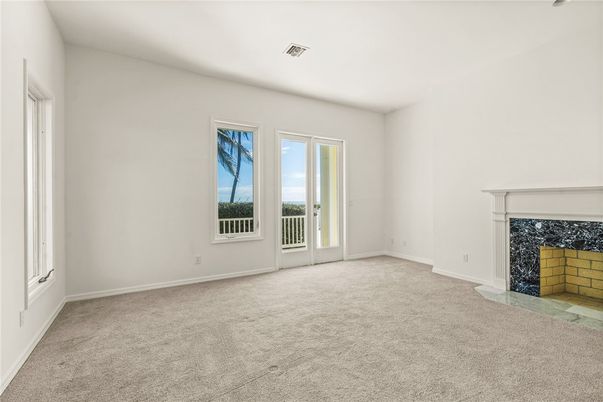 Empty room, Fireplace, Interior