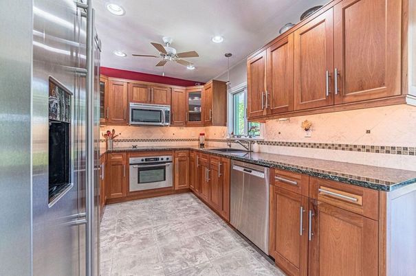 Interior, Kitchen, Recessed Lighting, Stainless Steel Appliances
