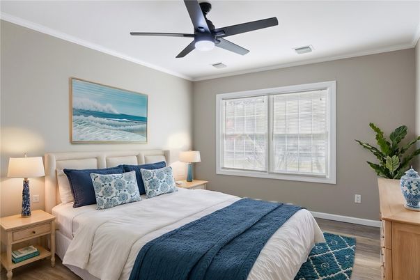 Bedroom, Interior, Wood Texture Flooring