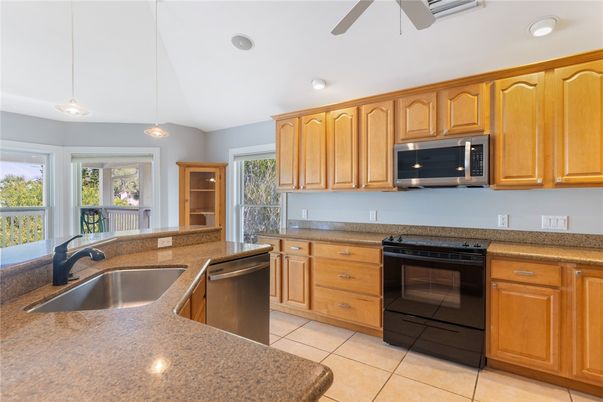 Interior, Kitchen, Pendant Lights, Recessed Lighting