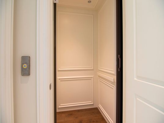 Elevator, Interior, Wood Texture Flooring