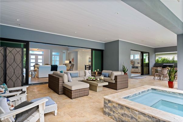Interior, Living room, Pool, Recessed Lighting