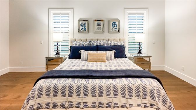 Bedroom, Interior, Wood Texture Flooring