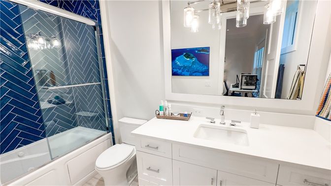 Bathroom, Glass Shower, Interior