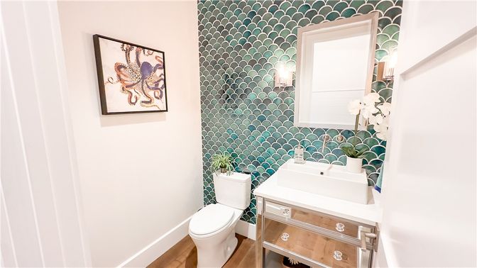 Bathroom, Interior, Wood Texture Flooring